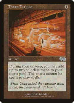 MTG Magic the Gathering Thran Turbine (311/356) Urza's Saga LP - Image 1
