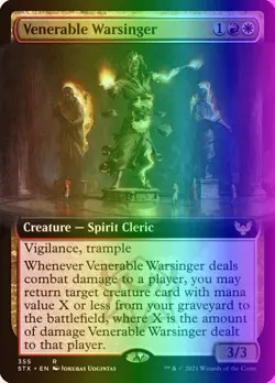 MTG Venerable Warsinger (355/447) Strixhaven School of Mages LP FOIL - Image 1