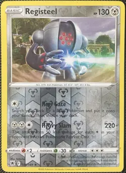 Registeel 108/189 Swsh10: Astral Radiance Reverse Holo - Pokemon Card - Image 1