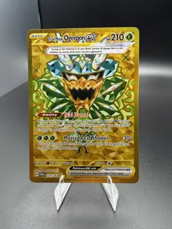 Pokemon TCG Teal Mask Ogerpon Card 221/167 Twilight Masquerade Gold - Image 1