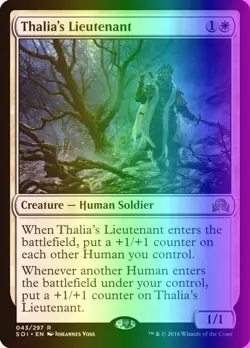MTG Thalia's Lieutenant (43/356) Shadows over Innistrad LP FOIL - Image 1