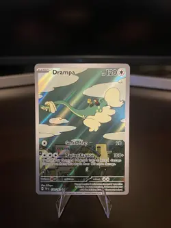 Pokemon TCG Drampa Holo Card 184/162 SV05: Temporal Forces TEF Illustration - Image 1