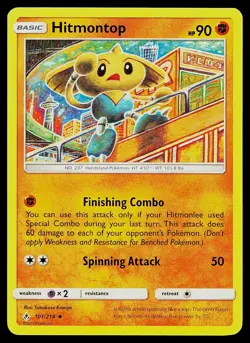 Pokemon Card Unbroken Bonds Hitmontop 101/214 Uncommon - Image 1