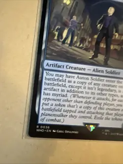 MTG Auton Soldier WHO 0036 R NM Regular - Image 3