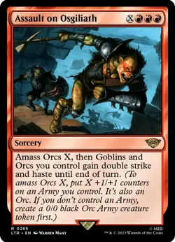 X 1 Assault on Osgiliath NM-M LTR 285 MTG Magic The Gathering - Image 1