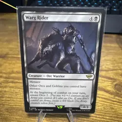 MTG Warg Rider (826/943) The Lord of the Rings Tales of Middle-earth LP - Image 1