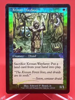 MTG FOIL KROSAN WAYFARER Judgement Free shipping LP litte cloudy little scratchy - Image 1