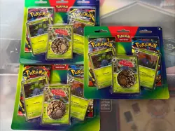 3X Pokemon Oddish Gloom Vileplume Foil Box Sealed TCG Coin Booster 10-10355-101 - Image 1