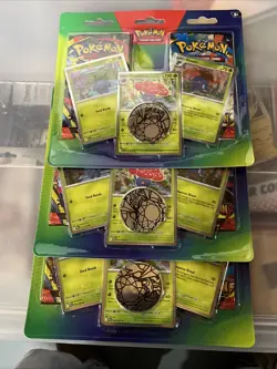 3X Pokemon Oddish Gloom Vileplume Foil Box Sealed TCG Coin Booster 10-10355-101 - Image 3
