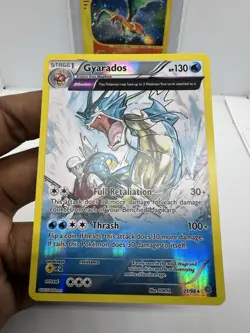 Gyarados Holo Rare 21/98 XY Ancient Origins Pokemon TCG Holo FULL ART ~ LP+ - Image 2