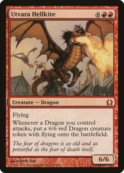 MTG Magic the Gathering Utvara Hellkite (110/286) Return to Ravnica MP - Image 1