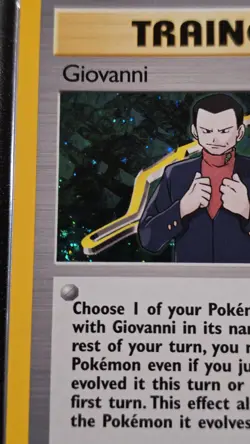 Giovanni 18/132 Unlimited Holo Rare Gym Heroes WOTC Pokemon Card Mint Unplayed - Image 2