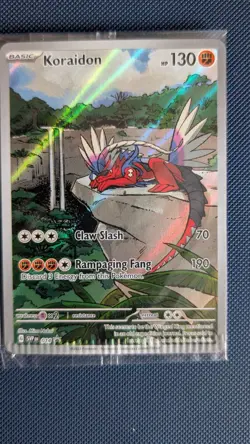 Pokemon TCG Scarlet & Violet Koraidon 014 Promo Card Sealed Crimp Error - Image 1