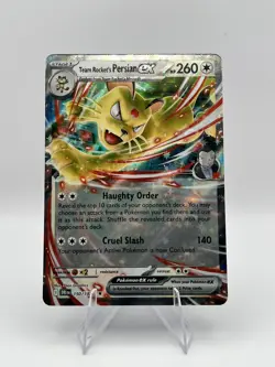 🔥Pokemon TCG-Team Rocket's Persian ex 218-Black Star Promo-Holo-NM!🔥 - Image 1