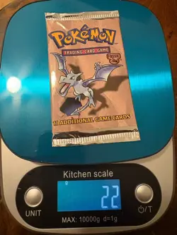 Pokemon Fossil Booster Pack Aerodactyl HEAVY! - Image 1