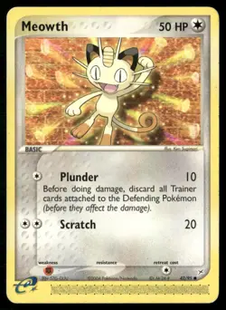 ✰ MEOWTH 42/95 COMMON TEAM MAGMA VS TEAM AQUA POKEMON ✰ HP - Image 2