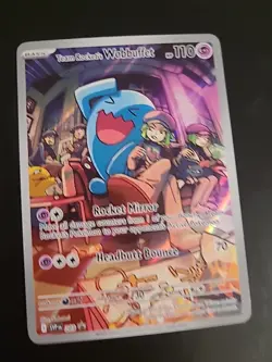 Team Rocket's Wobbuffet SVP 203 - Pokemon TCG Destined Rivals Promo NM - Image 1