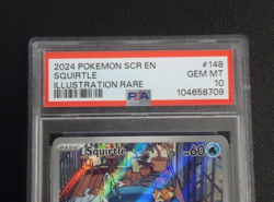 2024 POKEMON Squirtle 148/142 Stellar Crown Illustration Rare PSA GEM MINT 10 - Image 3