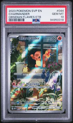 2023 POKEMON SVP EN-SV BLACK STAR PROMO #044 CHARMANDER PSA 10 - Image 1