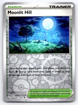 Pokemon Moonlit Hill SV: Paldean Fates PAF Reverse Holo 081/091 NM TCG - Image 1