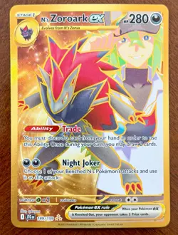 Pokemon TCG N's Zoroark ex Journey Together 189/159 Hyper Rare - Image 1