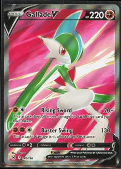 Gallade V (Full Art) 181/196 SWSH11: Lost Origin Ultra Rare NM Pokemon TCG - Image 1
