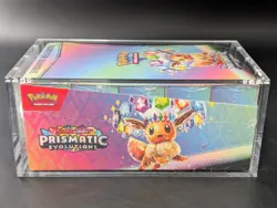 Pokemon SV8.5 Prismatic Evolutions Sealed Booster Bundle Display W/Acrylic Case - Image 4