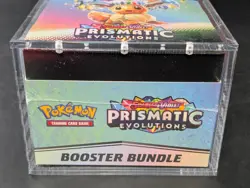 Pokemon SV8.5 Prismatic Evolutions Sealed Booster Bundle Display W/Acrylic Case - Image 5