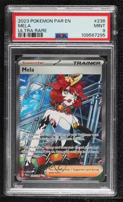 Mela Ultra Rare Pokemon Scarlet & Violet Paradox Rift PAR PSA 9 MINT - Image 1