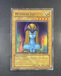 Konami Mystical Elf LOB-062 Blue Eyes White Dragon Super Rare Holo 800/2000 - Image 1