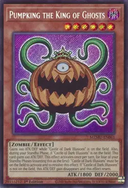x1 Pumpking the King of Ghosts - MZMU-EN061 - Secret Rare - 1st Edition Yu-Gi-Oh - Image 1