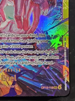 **One Piece - Enel OP15-118 SEC - Adventure On Kami’s Island NM Foil** - Image 4