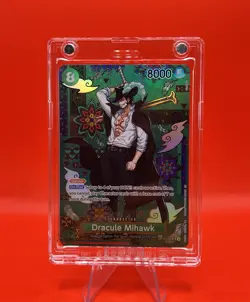 2026 One Piece OP14/EB04 Dracule Mihawk SP Alt Art OP12-030 SR Azure Sea’s Seven - Image 1