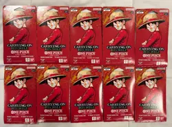 LOT OF 10 One Piece OP-13 Carrying on His Will Sleeved Blister Booster Packs New - Image 1