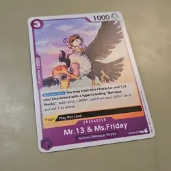 One Piece Mr.13 & Ms.Friday (OP04-073/202) OP04 Kingdoms of Intrigue NM TCG - Image 2