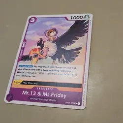 One Piece Mr.13 & Ms.Friday (OP04-073/202) OP04 Kingdoms of Intrigue NM TCG - Image 3
