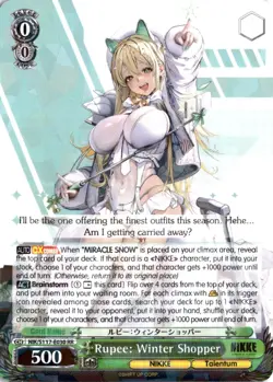 Rupee: Winter Shopper Double Rare GODDESS OF VICTORY: NIKKE NIK/S117-E030 RR NM - Image 1