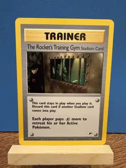 Pokemon TCG Rocket’s Training Gym 104/132 Gym Heroes WOTC Vintage Trainer Card - Image 1