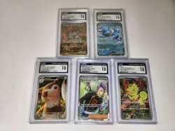 Pokemon TCG Lot Of 5 Graded Cards CGC 10 - Image 1