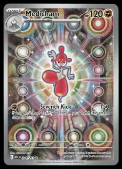 Pokemon Cards Medicham 241/217 Ascended Heroes Illustration Rare NM - Image 1