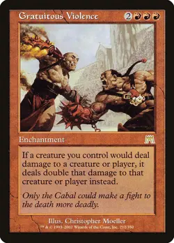 MTG Magic the Gathering Gratuitous Violence (212/350) Onslaught LP - Image 1