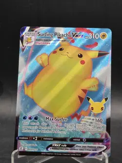 Surfing Pikachu VMAX 009/025 - Celebrations 25th Anniversary Pokemon Card - Image 1