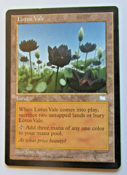 Magic The Gathering - Lotus Vale Card - Weatherlight - Image 1