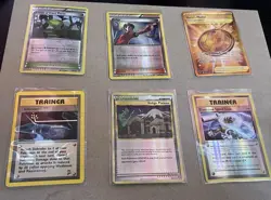 Pokemon TCG Trainer Stadium Card Lot 6 Defender Indigo Plateau Blastoise 2010 - Image 1