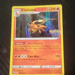 Pokemon Charizard 010/078 Pokemon GO Holo Rare 170 HP Stage 2 English Card - Image 1