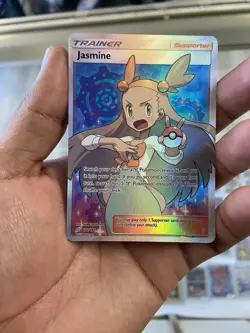 Pokemon Jasmine Team Up Trainer Full Art Ultra Rare Holo Card 177/181 Nm/Lp - Image 1