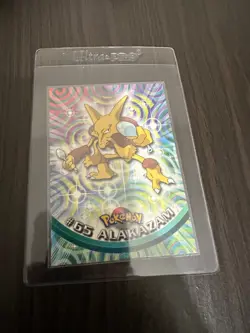 Alakazam 1999 Topps Pokemon TV Series 1 Black Label Card - Image 3