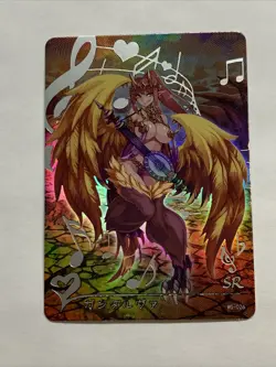 Gandharva Harpy SR 26 Monster Girl Encyclopedia Waifu Card Holo Doujin Anime Hot - Image 1