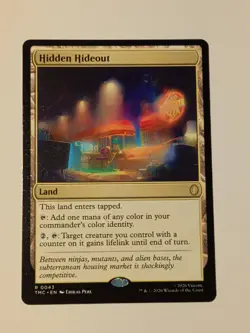NM Hidden Hideout, MTG, TMNT Commander, Magic the Gathering, 43 - Image 1