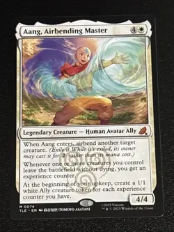 MTG Avatar: The Last Airbender: Eternal-Legal Aang, Airbending Master 0074 NM - Image 1